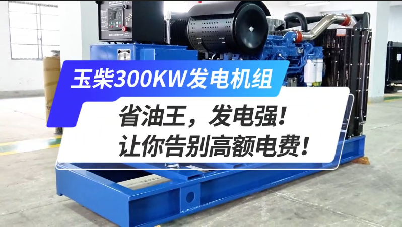 「視頻」玉柴300kw發(fā)電機(jī)組，省油王，發(fā)電強(qiáng)！讓你告別高額電費(fèi)！ 